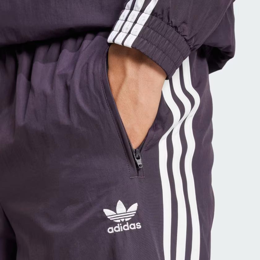 Adidas Originals Adicolor Letter Logo Print Side Stripe Comfortable Retro Sports Jogger Pants Men Bottoms Aurora-Black IZ2412