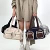 Women'S Vintage Boston Tote Multi-Pocket Niche Millennial Babes Shoulder Bag