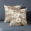 1 Pieces Beige Floral Patterned Throw Pillow Cushions Polyester pillowcase, sofa decorative cushion cov Headboard Pillow