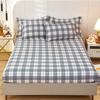1 skin-friendly Bed Cover  cotton  Printing fitted sheet with elastic band, single/queen/king size (without pillowcases)