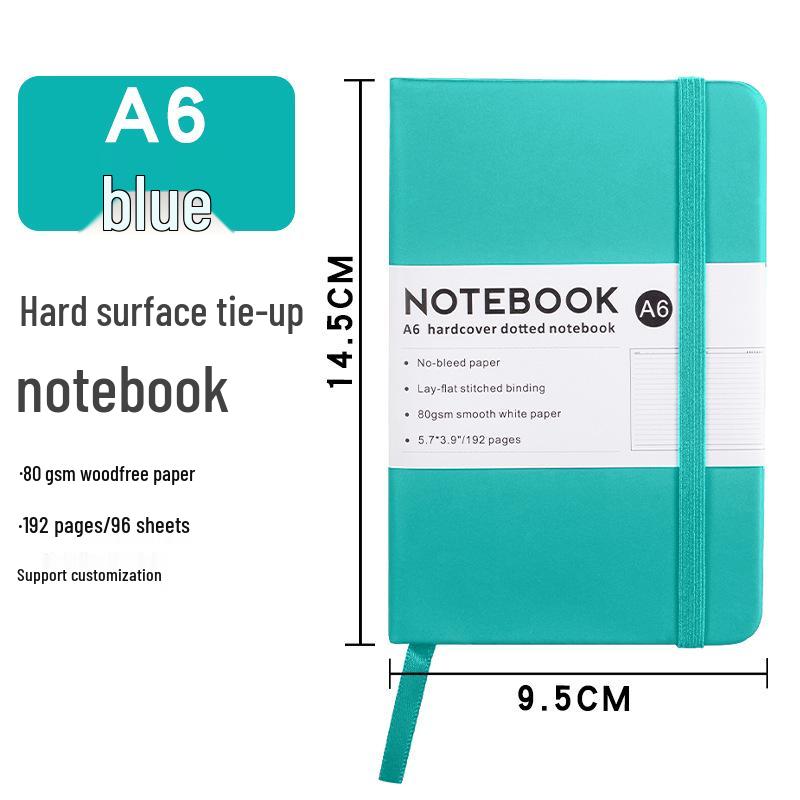 Custom-Bound Cross Notebook: A5/A6 PU Leather Office Planner & Diary Ruled pages