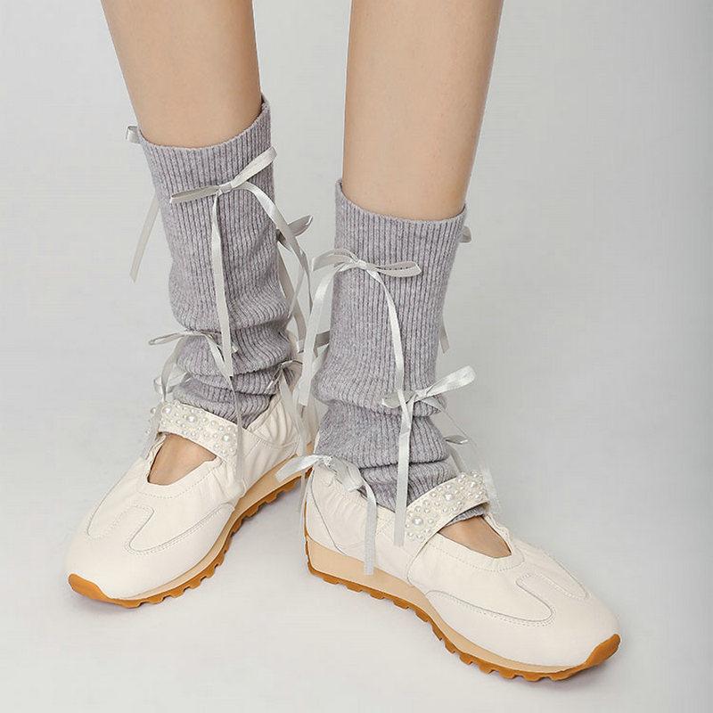 Fashion French Marie Jean Shoes 2025 Summer New Pearl Women'S Shoes Sports Casual Shoes, Retro Ballet Training Shoes For Women