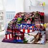 Atletico Madrid Customize Text Blanket Gift Customizable Blanket Soft Warm Cozy Suitable for Bed Home Decor Livingroom Office Ideal for All Seasons