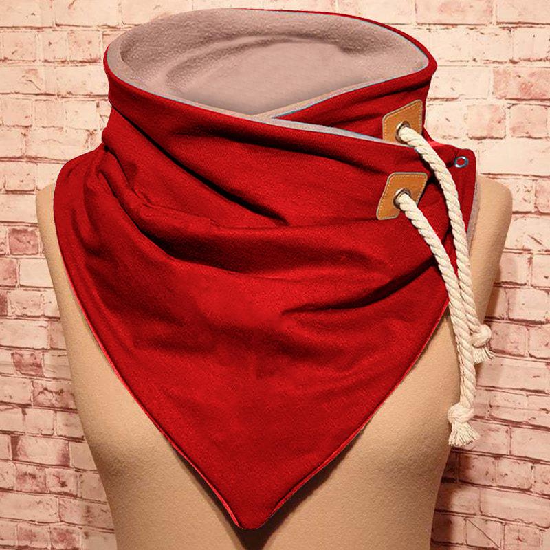 

Модные женские принты с ретро-принтом на пуговицах, мягкие повседневные теплые шарфы, шали красный