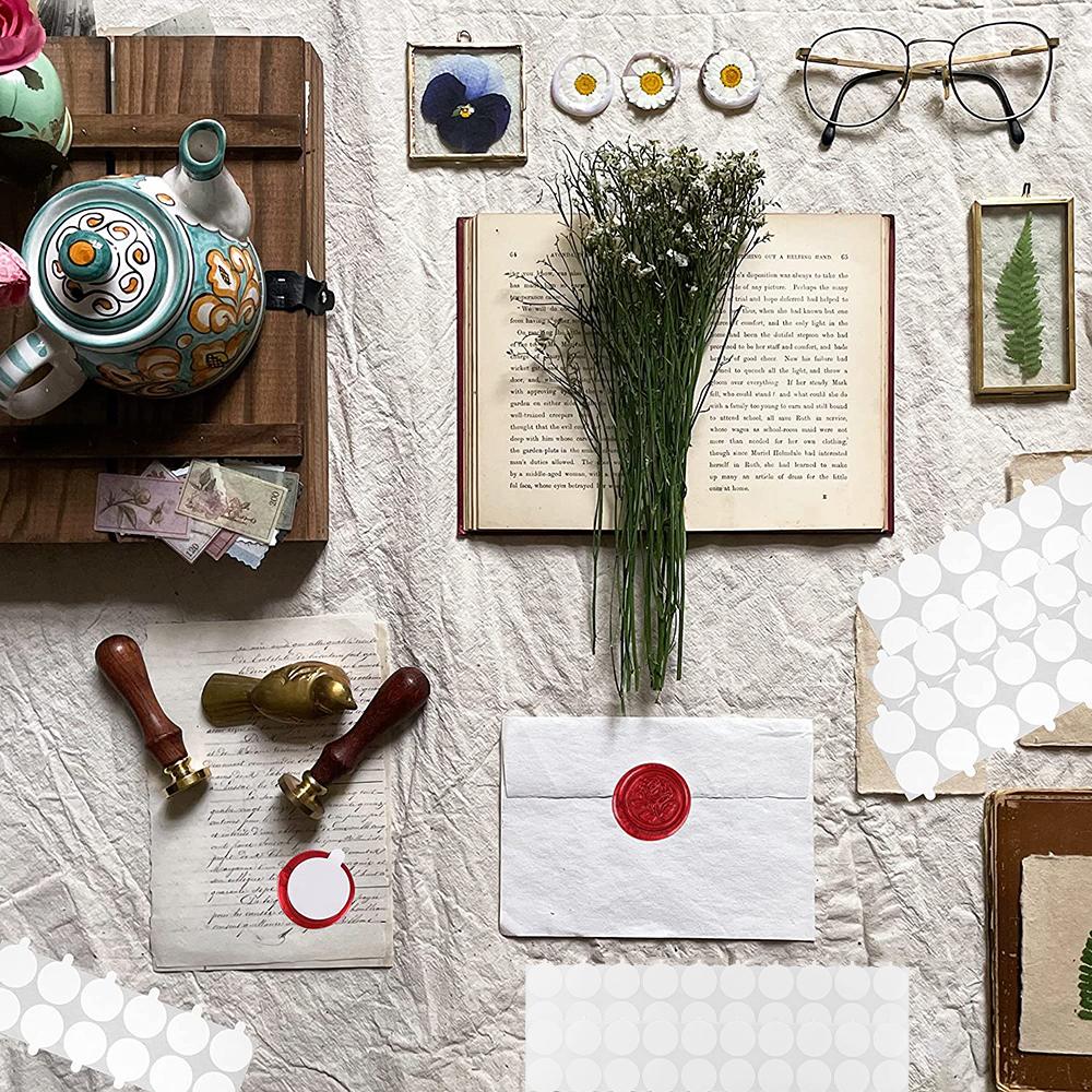 160pcs Double-Sided Adhesive Dots For Wax Seal Stamp Kit, 1inch Adhesive Wax Seal Backing For Wax Seal Stickers, Craft Adhesive