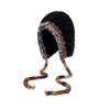 Women Hat Patchwork Color Elastic Design Knitted Winter Hat Ear Protection Thickened Warm Windproof Hat Outdoor Activities Accessory