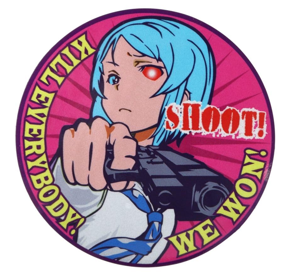 

Weapon Girl Magnetic Sticker 13cm x 13cm Car Sticker Waterproof one size