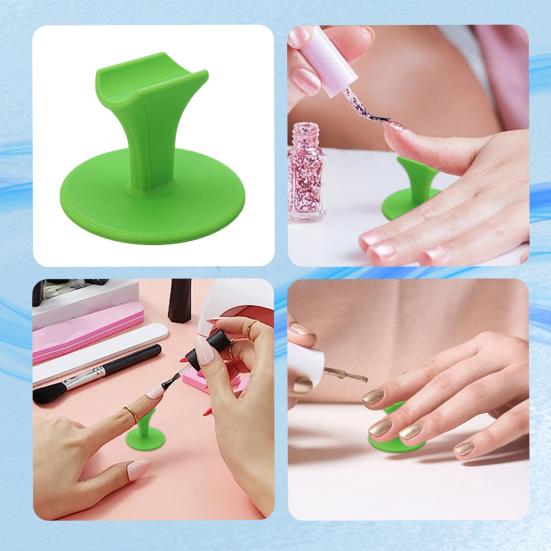 Nail Art Držák prstu Plastový manikúrní stojánek s širokou základnou Stabilní podpora prstu pro aplikaci gelových akrylových nehtů