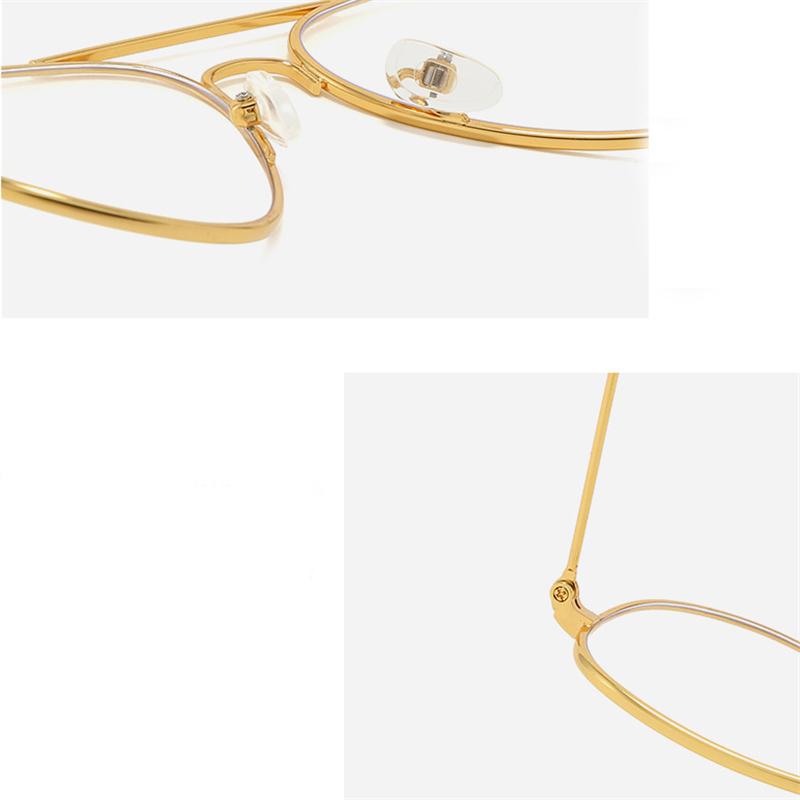 Blue Light Blocking Oval Myopic Glasses Women Men Fashion Metal Myopia Photochromic Eyeglasses Diopter 0 -0.5 -0.75 To -4.0