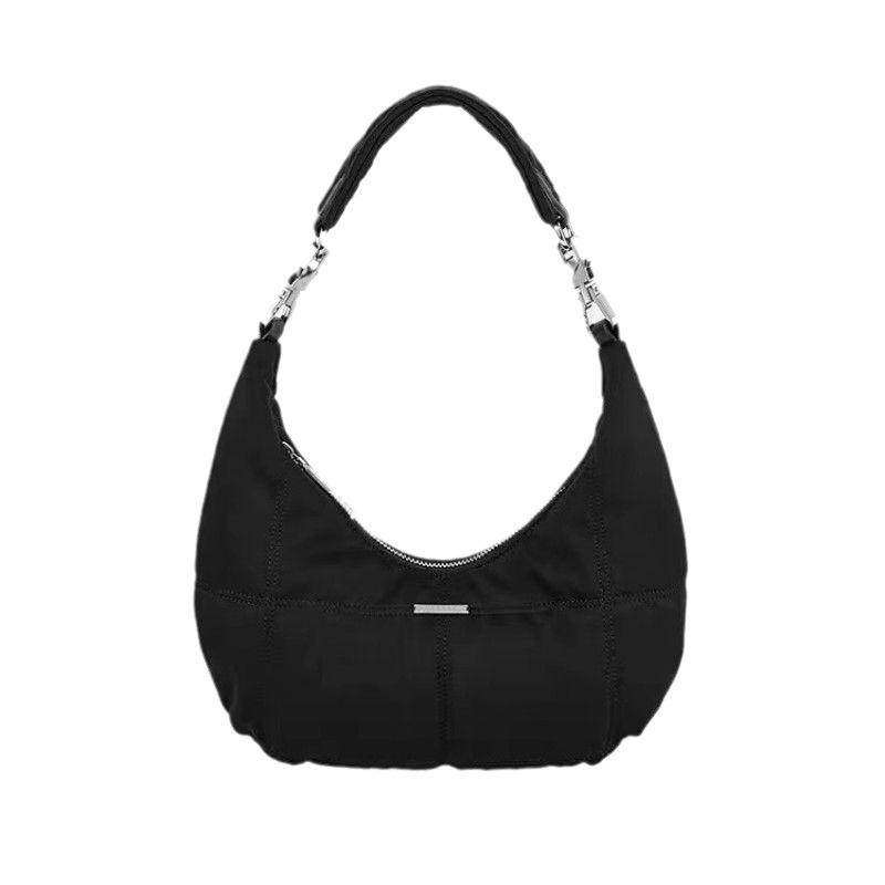 New Black Retro Hot Series Sunny Day Dark Cloud Bag Niche Design Casual Fashion Crescent Bag Shoulder Armpit Bag