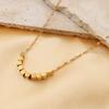 Mode Leichter Luxus Bafanglai Kleines Quadrat Titanstahl Halskette Schmuck Damen Nischen Design 18K Schlüsselbein Kette
