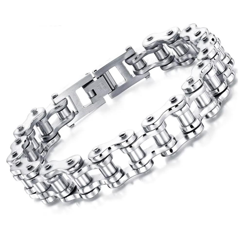 Punk Rock Biker 316L Edelstahl Herrenarmband Modeschmuck Fahrrad Fahrradkette Schmuck Pulsera Hombre Acero Inoxidable