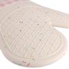 Non Slip Silicone Oven Mittens with Thick Cotton Liner for Cooking Baking Grilling, Heat Resistant Oven Mitts Flexible Gloves
