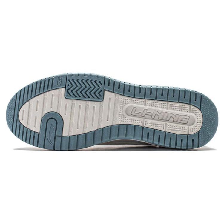 Li Ning Tian Ji 2.0 Moderno Confortável Durável Antiderrapante Cano Baixo Tênis de Skate Masculino tênis Branco Cinza Verde AGCT345-4