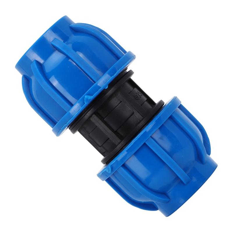 4Pcs PE Plastic 32mm To 32mm Straight Connector Water Pipe Adapter Fitting Accessories