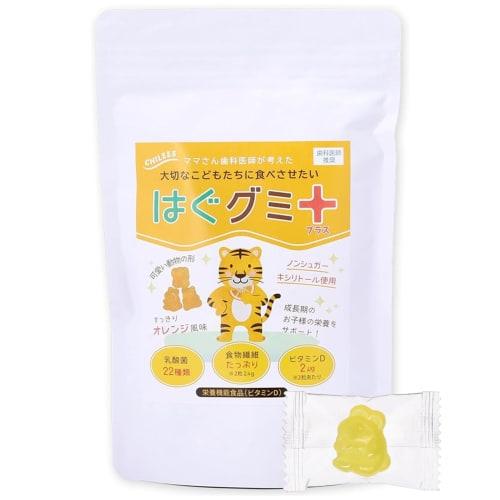 

Hug Gummy Plus Апельсиновый вкус Пищевая добавка Жевательная добавка с витамином D, молочнокислыми бактериями, пищевыми волокнами, без сахара и с ксилитом, Инд