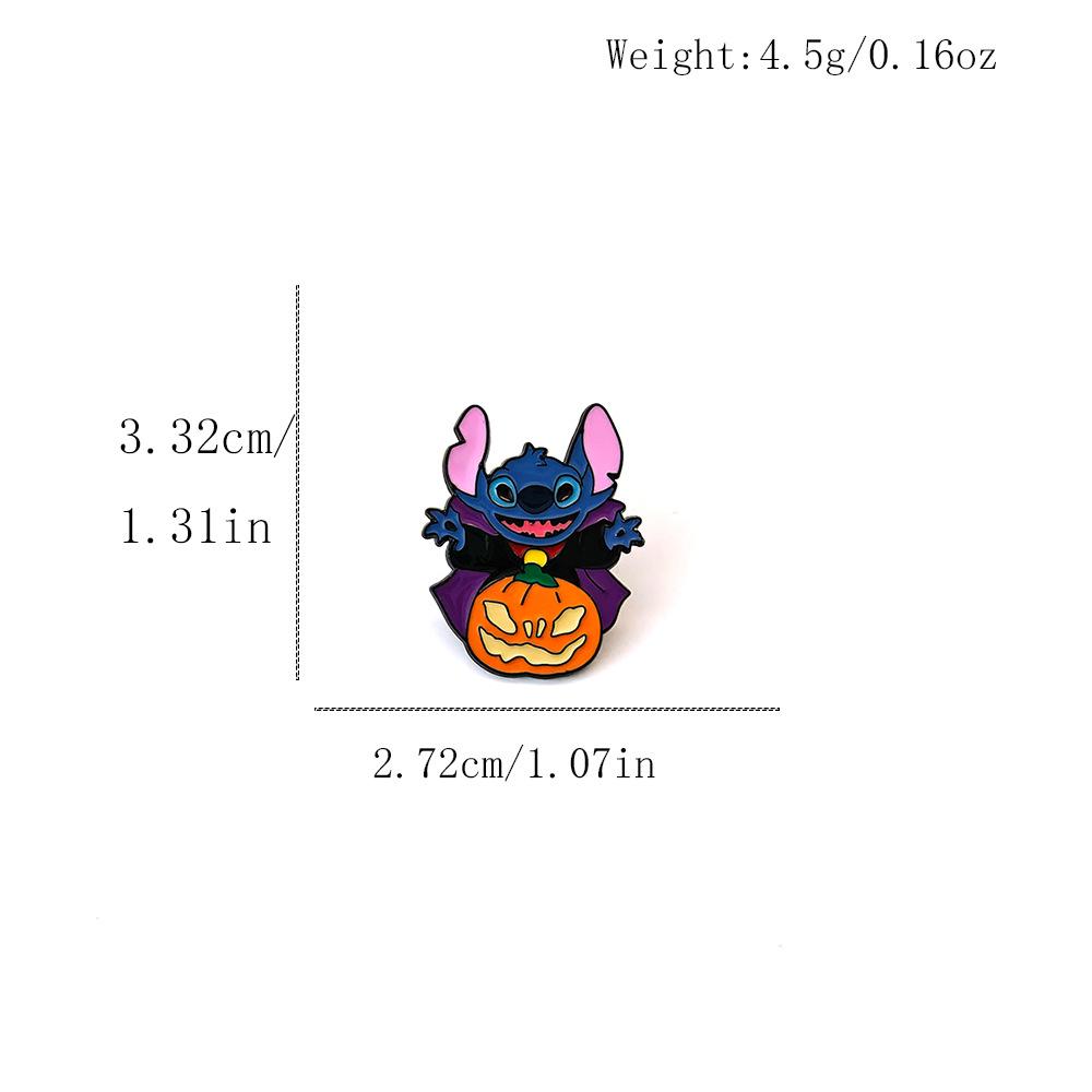 Stitch Cartoon Brooch - Lilo & Stitch Metal Badge Accessories for Clothes and Bags