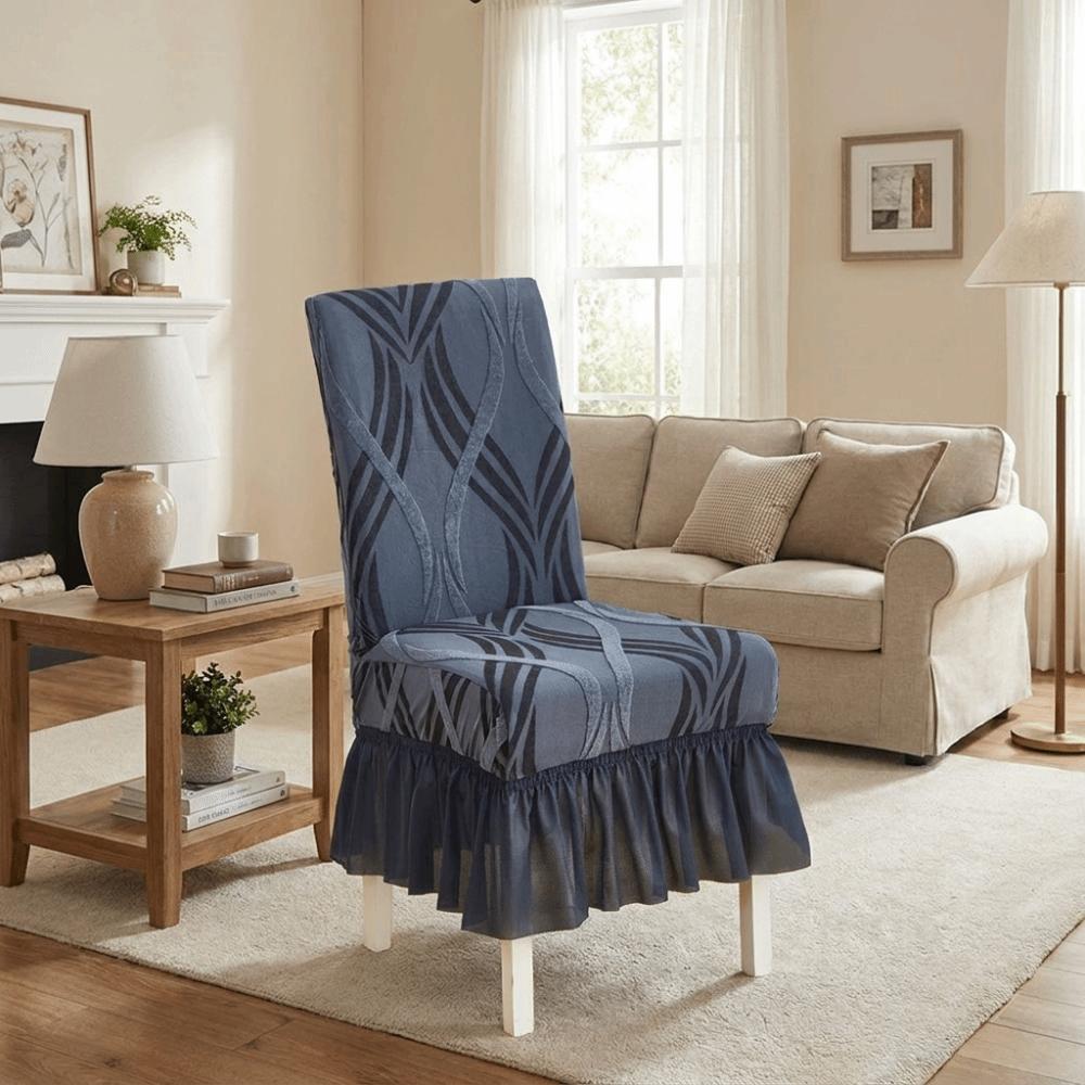Wear-resistant Dining Chair Cover Non-slip Chair Slipcover Decorative Seat Cover Living Room
