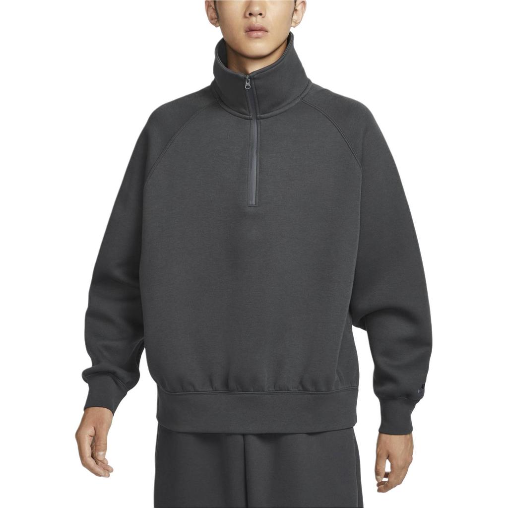 New Nike TECH Futura Sweatshirt Men's Coal Black/Coal Black FZ7569-060