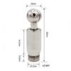 Rotary Spray Pattern Connection Maintenance NPT Male Cip Tank Cleaning Ball 1/2" Threaded