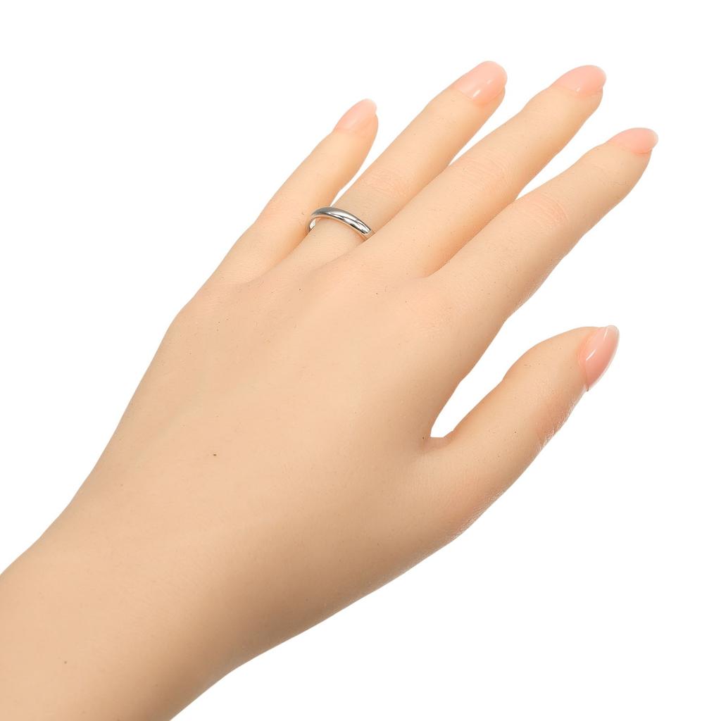 TIFFANY&Co. Forever Classic Band Ring 0.1" Band Pt950Platinum #7.8(US Size) 4.98g Mens Used