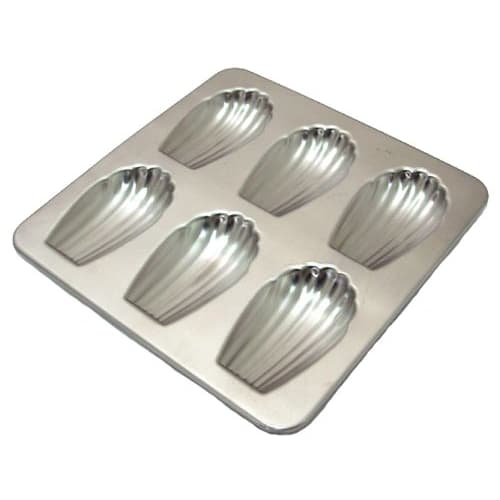 Suncraft Patissiere 18-8 Shell Madeleine Mold, Silver, PP-643