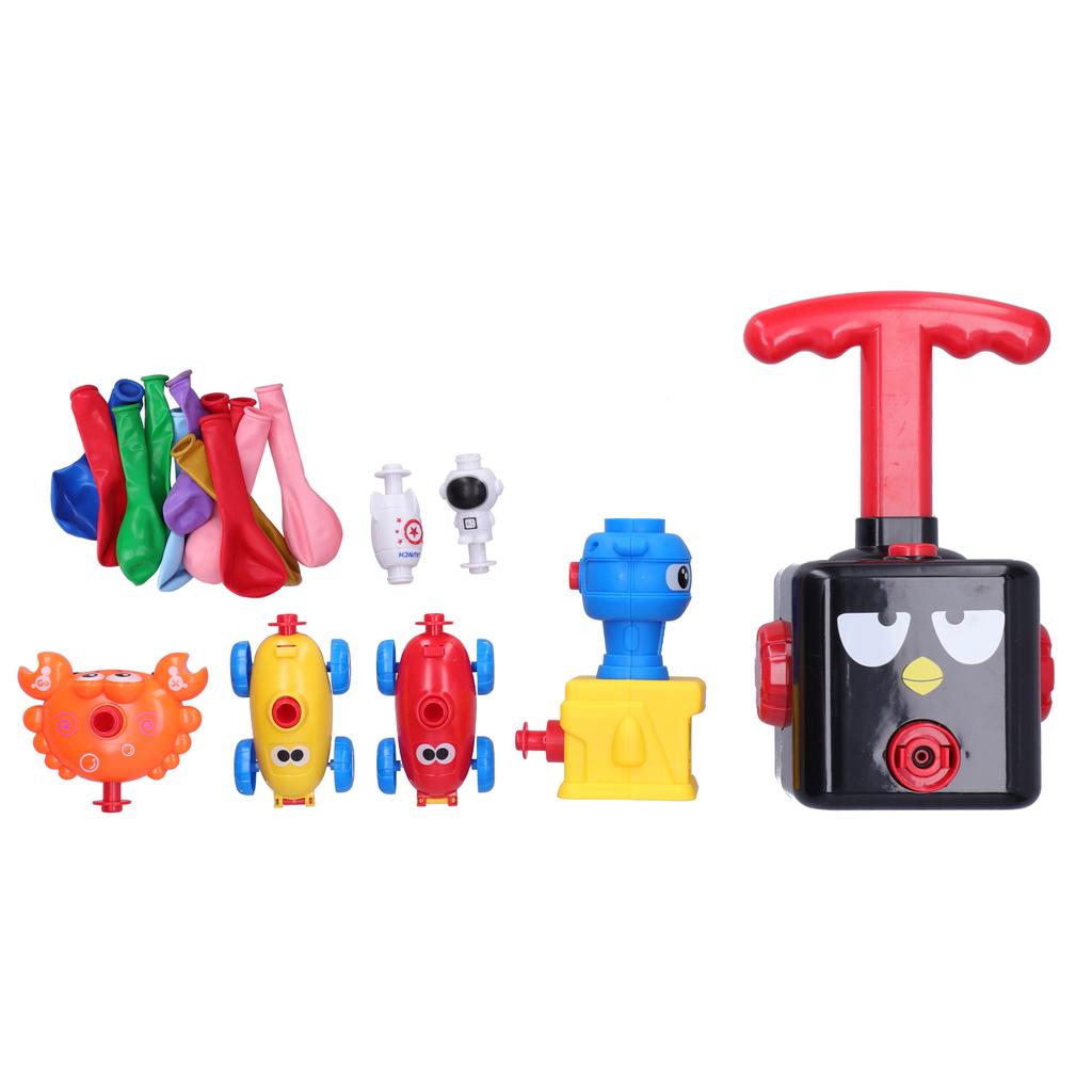 Children Cartoon Inertia Air Power Balloon Car Balloon Launcher Educational Science Experiment