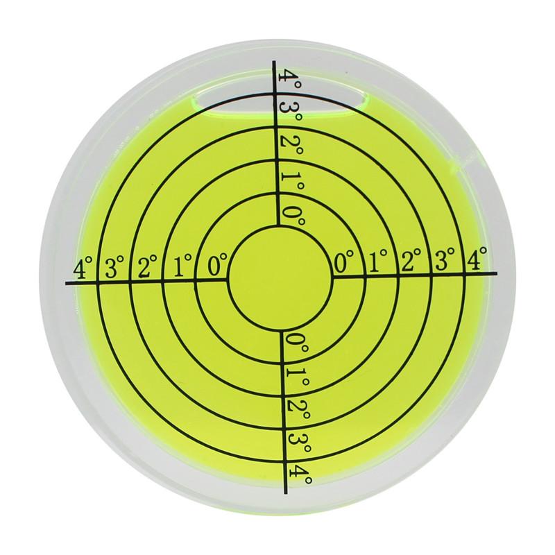 

66*10мм Спиртовой уровень с пузырьком Градусная отметка Поверхностный Круглый уровень с шариком для измерительного инструмента Пять цветов в наличии 1 шт.