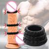 Vibrating Cock  With Uniqe O-Shape Design Breathable Silicone Rubber  Dome Design For Man And Couple Play Penis S