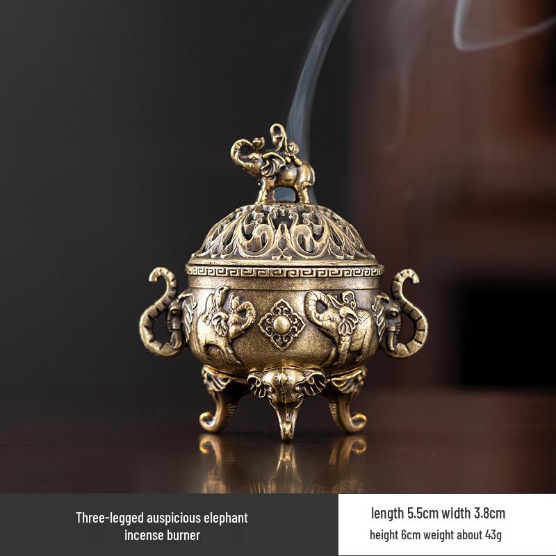 Creative Alloy Mini Indoor Incense Burner - Perfect for Homes, Hotels, and Small Decorative Spaces