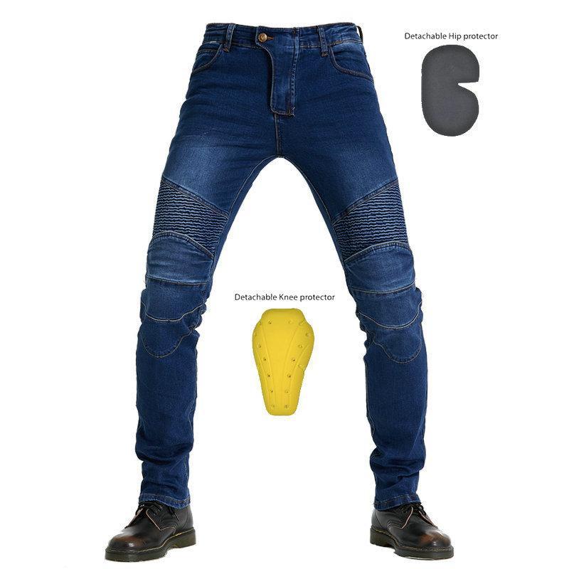 Motorcycle Racing Protective Pants Straight Leg Anti-Drop Off-Road Riding Gear Riders XXS синий