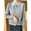 DAFIFY Maglioni a collo alto a maniche lunghe con stampa tinta unita, casual, autunno inverno da donna