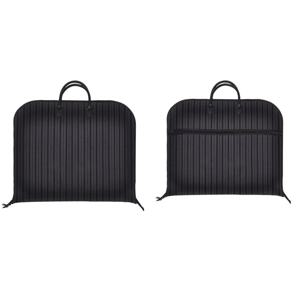 

Oxford Cloth Suit Dust Cover Striped Suit Coat Bags Clothing Storage Bag Breathable Garment Suit Cover Clothes Dress Carrier Bag чёрный