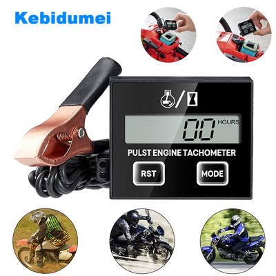 Digitální otáčkoměr Kebidumei s klipem, vodotěsný LCD displej pro rychloměr, ukazatel motoru, měřič otáčkoměru s klipem pro motocykl, loď