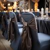 Dark Grey Chair Cover Premium Banquet