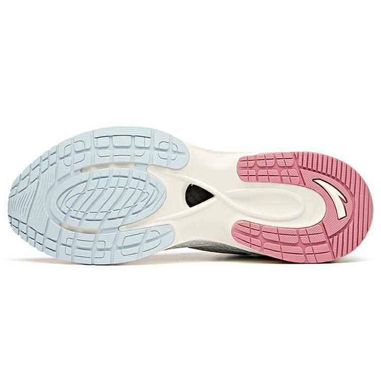 New ANTA Tron 1.0 Running Shoes Women's Low Top Ivory White/Light Azure 122115586-4