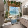 Elegant Tropical Beach View Waterproof Shower Curtain – Perfect for Bringing a Relaxing and Paradise-Inspired Atmosphere