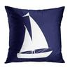 Home Decor Navy & White Nautical Pattern Throw Pillow Covers Pattern Cushion Cover Suitable for Sofa Bedroom Car Pillow Cover