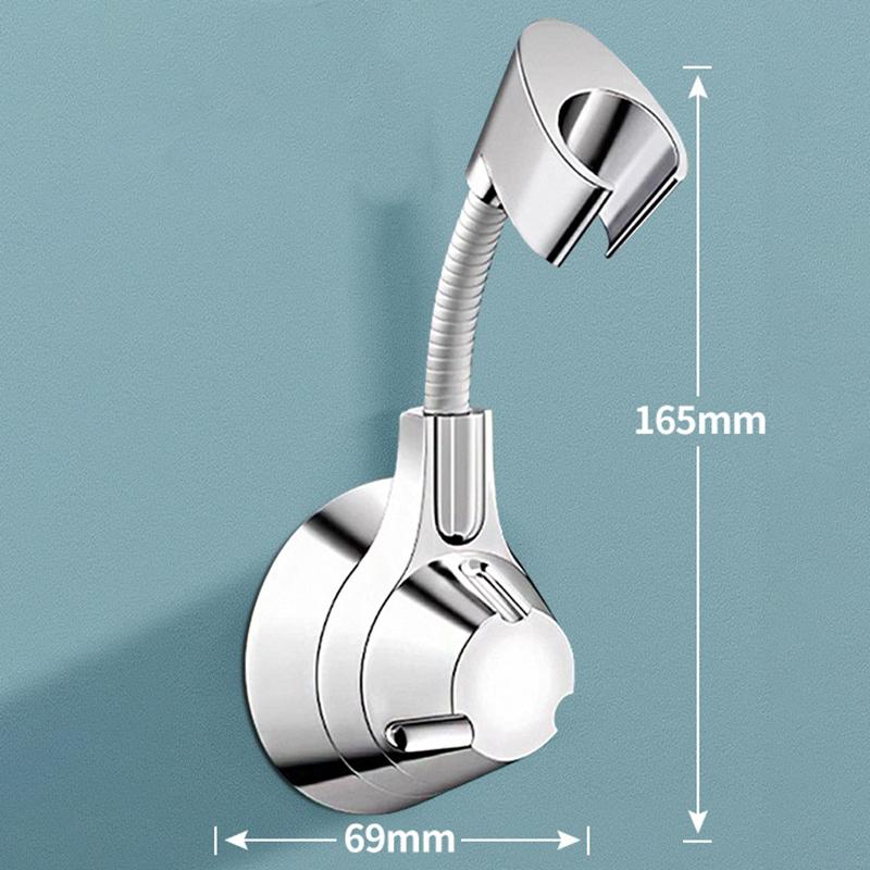Suction Cup Shower Holder Adjustable Shower Head Holder Nozzle Handheld Holder Punch-Free Multi Angle Rotation Shower Bracket