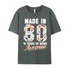 Made In 1980 41 Years Of Being Awesome 41st Birthday Flowers 1 Raunisex Lover Raunisex Noodle Camisa Tshirts New Year Day Tops Shirts
