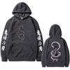 Anime Demon Slayer Serpent Hashira Iguro Obanai Hoodie Men Women Clothing Oversized Hoodies Man Vintage Hooded Tracksuit