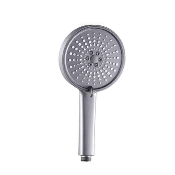 Black Universal Five-Speed Air-Boost Shower Head For Bathroom