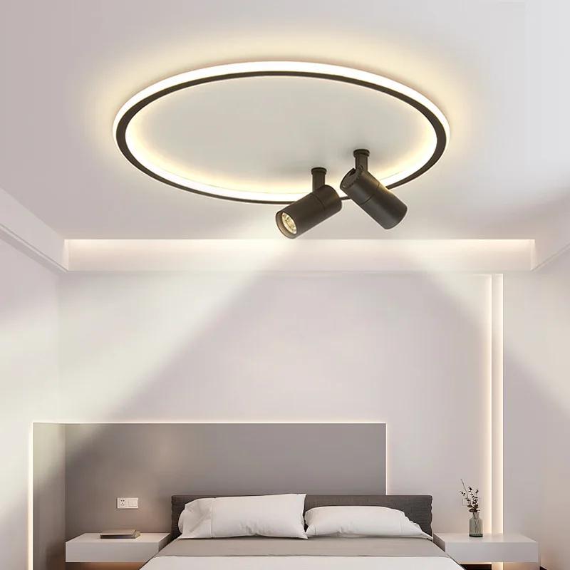 Modern Aisle LED Ceiling Light With Spotlight Chandelier For Living Dining Room Bedroom Home Decoration Lighting Fixtures Luster