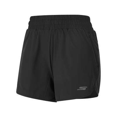 Moisture-Wicking Breathable Elastic Sports Shorts Women Shorts Carbon-Black P324W076-0018