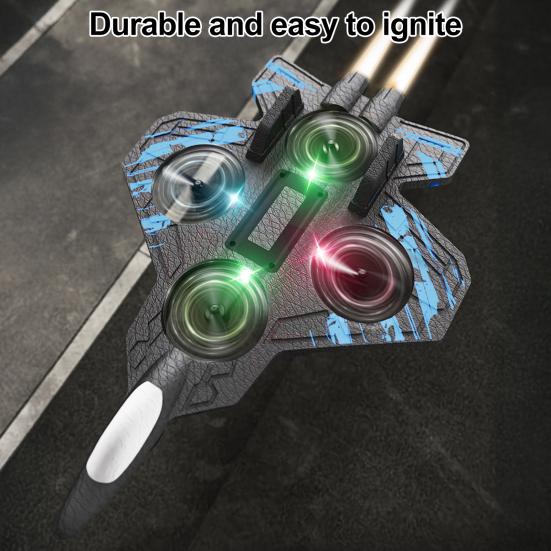 Remote Control Airplane Toy 360 Degrees Stunt Spin LED Lights Drop-Resistant Remote Control Fighter Jet Kids Adults Beginner RC Aircraft Model Toy