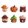Micro Landscape Decoration Cute Forest Tree House Small House Resin Crafts Diy Tabletop Decoration Accessories