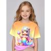 Children Clothing Girls Enchanting 3d Fairy Print Short Sleeve T Shirt Tops Comfortable Crew Neck Casual Tees Kids Girl Clothes