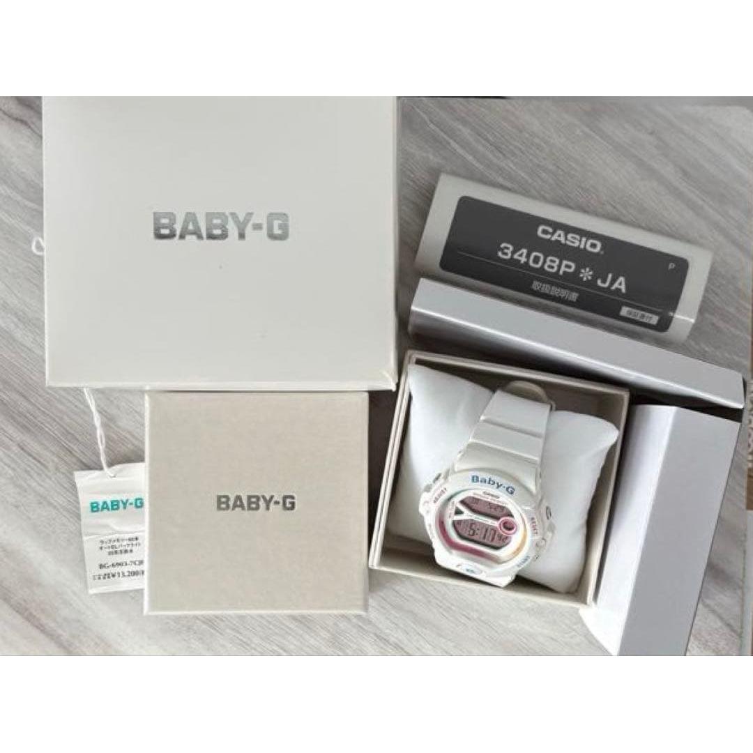 Хорошее состояние! В комплекте коробка и инструкция CASIO Casio BABY-G! 3408PJA 13200 иен