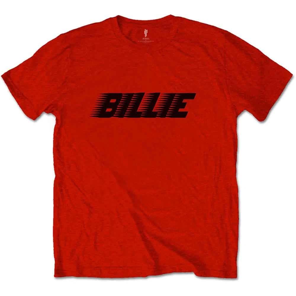 Billie Eilish T Shirt Racer Logo and Blohsh logo new Official Unisex Red M