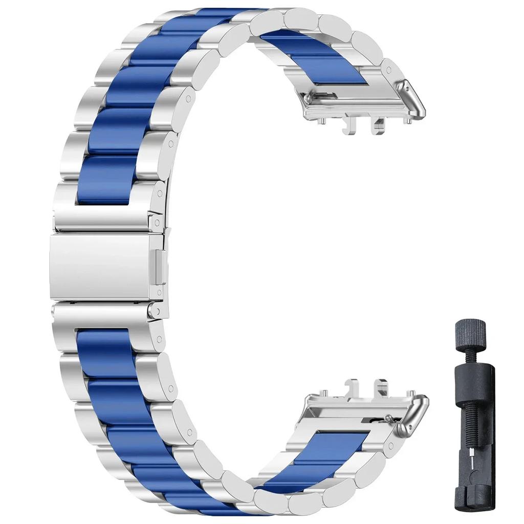Samsung Galaxy Fit 3 İçin Paslanmaz Çelik Kordon Metal Bileklik Lüks İş Bandı Samsung Galaxy Fit3 SM-R390 Aksesuarları